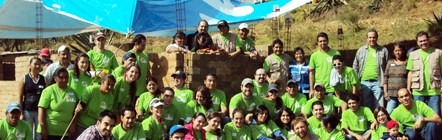 Members of the KidZania family that helped build a home