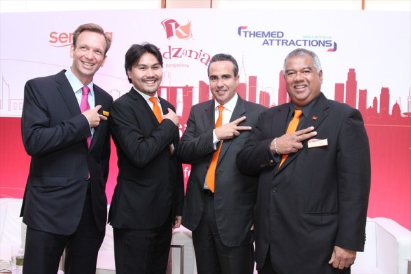 From left, Mike Barclay, Chief Executive Officer of Sentosa Development Corporation; Tunku Ali Redhauddin ibni Tuanku Muhriz, Director of Themed Attractions and Resorts Sdn Bhd; Xavier López Ancona, President and Chief Executive Officer of KidZania; and YM Tunku Dato’ Ahmad Burhanuddin, Managing Director and Chief Executive Officer of Themed Attractions and Resorts Sdn Bhd. From left, Mike Barclay, Chief Executive Officer of Sentosa Development Corporation; Tunku Ali Redhauddin ibni Tuanku Muhriz, Director of Themed Attractions and Resorts Sdn Bhd; Xavier López Ancona, President and Chief Executive Officer of KidZania; and YM Tunku Dato’ Ahmad Burhanuddin, Managing Director and Chief Executive Officer of Themed Attractions and Resorts Sdn Bhd.