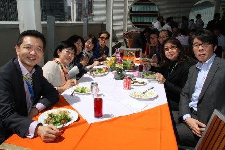 From left to right: Warren Kok, Yumiko Kinoshita, Yasuko Kunisada, Minhee Hong, Jean Hyunsook, Andrew Park, Fumi Inoue, Maricel Pangilinan-Arenas and Kyoichiro Kamibayashi From left to right: Warren Kok, Yumiko Kinoshita, Yasuko Kunisada, Minhee Hong, Jean Hyunsook, Andrew Park, Fumi Inoue, Maricel Pangilinan-Arenas and Kyoichiro Kamibayashi